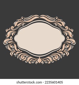 Beautiful frame. Greeting card.
Monogram pattern. drawing, for wallpaper, textile.
