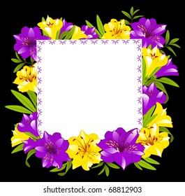 Beautiful frame with Lily