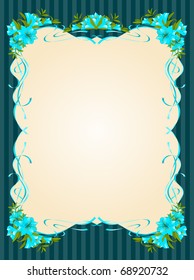 Beautiful frame with Lily