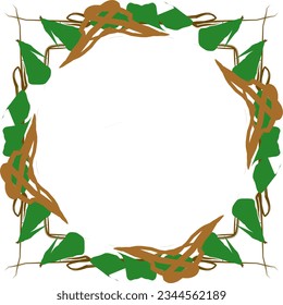 Beautiful frame natural abstract vector art 