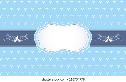 Beautiful frame on background with leaves