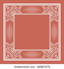 Beautiful frame. Stylish design. It can be used for photos, invitations, decorations, design. Vector illustration.
