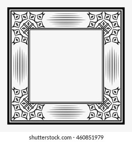 Beautiful frame. Stylish design. It can be used for photos, invitations, decorations, design. Vector illustration.
