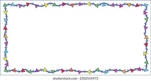 Beautiful frame for tex and design banner vector.