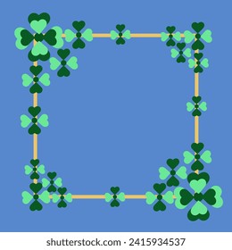 a beautiful frame vector design with green color background