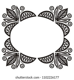 Beautiful frame. Vector illustration