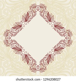 Beautiful frame. Vector illustration