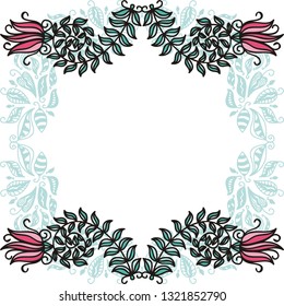Beautiful frame. Vector illustration
