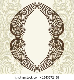 Beautiful frame. Vector illustration