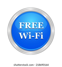 Beautiful Free WiFi web icon