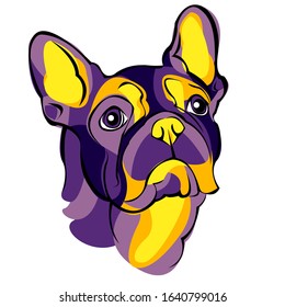 Beautiful french bulldog. You can bring it and create it on your product or whatever you want. Suitable for use as a logo, symbol, signage.