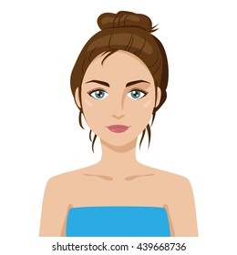 7,888 Hair bun Stock Vectors, Images & Vector Art | Shutterstock