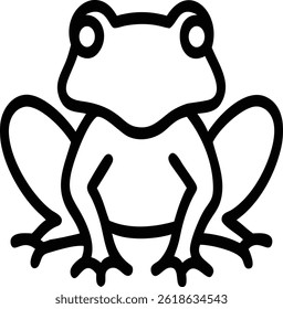 A Beautiful Frog Art Icon