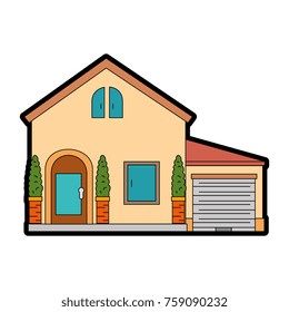 beautiful front of house