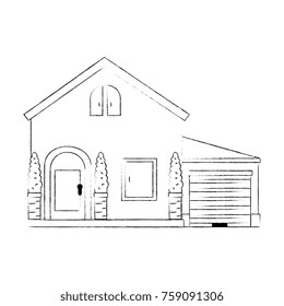 beautiful front of house