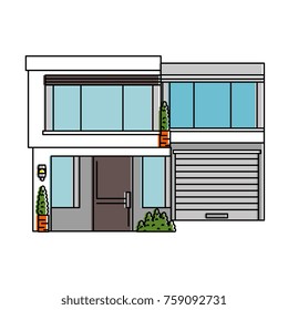 beautiful front of house