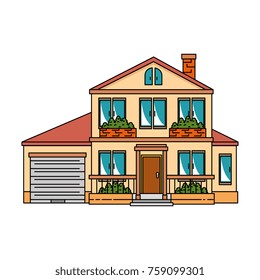 beautiful front of house