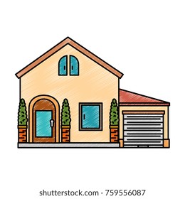 beautiful front of house