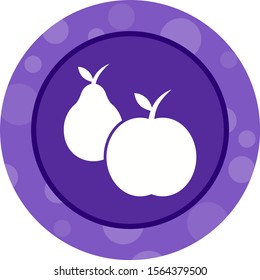 Beautiful Fruit Glyph Vector Icon