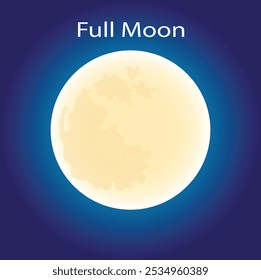Schöner Vollmond-Vektor, der für Banner-Design, Halloween, Hemddruck, digitale Vorlagen oder alle hausgemachten Projekte verwendet werden kann.