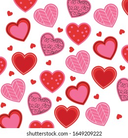 Beautiful Fun Valentine Background Pattern