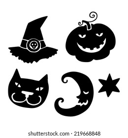 Beautiful and funny halloween set