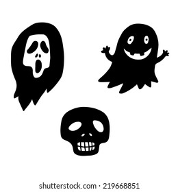 Beautiful and funny halloween set