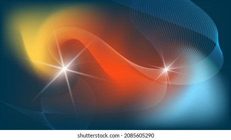 Beautiful futuristic wallpaper. A beautiful illustration for interior decoration, corporate designs, blogs, postcards, posters and your other projects. Vector. 
