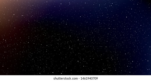 Beautiful galaxy background with nebula cosmos. Stardust in deep universe. Vector illustration.