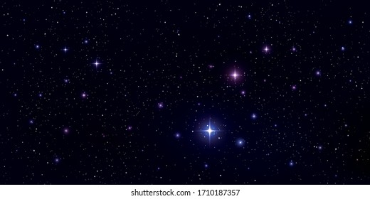 Beautiful galaxy background with nebula cosmos, Stardust and bright shining stars in universal, Vector illustration.