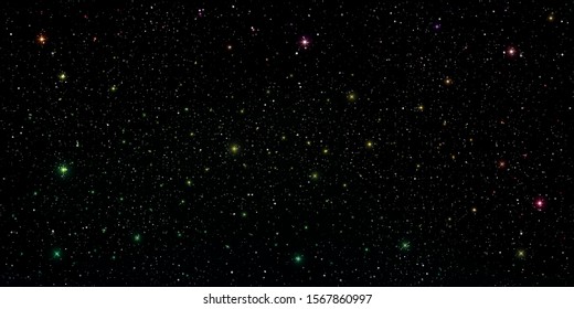 Beautiful galaxy background. Stardust in deep universe and bright shining stars in universe. Vector illustration.