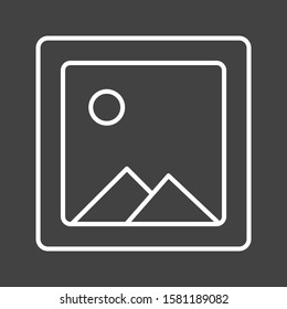 Beautiful Gallery Line Vector Icon