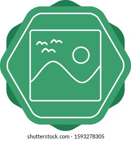 Beautiful Gallery Line Vector Icon