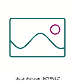 Beautiful Gallery Line Vector Icon
