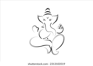 Beautiful Ganesh Ganpati  Images pictures pics img phtotos drawing art vector design background 2023