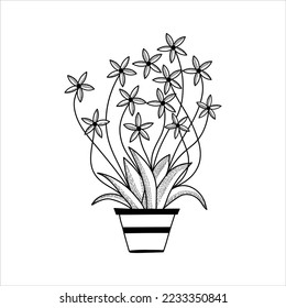  A Beautiful gardening Flower Tob Vector illustration