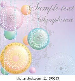 Beautiful a gentle background with balls
