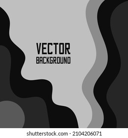 Beautiful gentle gray vector background in minimal trendy style with copy space for text