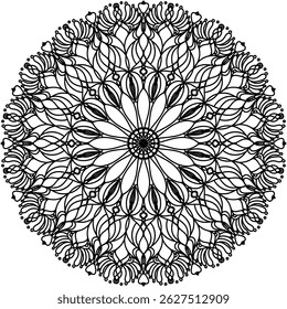 The beautiful and gentle pattern of the mandala is outstanding with the intricate lines that create dimensions that connect to each other, making the mind relaxed and focused.