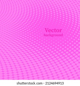 Beautiful gentle vector background in minimal trendy style with copy space for text. Circles on a pink background.