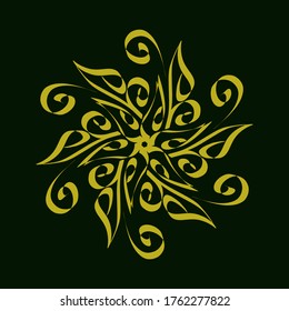 Beautiful geometric abstract floral background vector