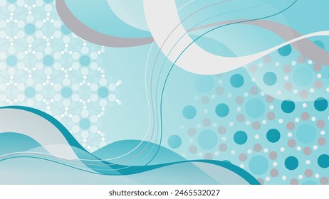 Beautiful geometric art wallpaper in soft colors. An excellent background for designing pages on social networks, posters, presentations, outdoor advertising and your other projects. Vector.