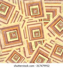 beautiful geometric background of colored squares grunge effect vector illustration