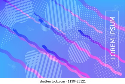 Beautiful geometric background. Dynamic composition of figures.