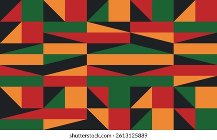 Beautiful geometric background. Figures of different shapes. Tribal form. Flowers. Geometric design. Creative textures. Colorful art. Modern graphic poster. Retro color. Vector illustration