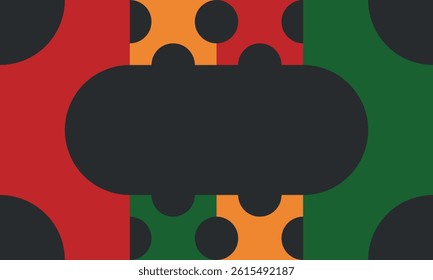 Beautiful geometric background. Figures of different shapes. Tribal form. Flowers. Geometric design. Creative textures. Colorful art. Modern graphic poster. Retro color. Vector illustration