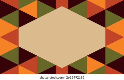 Beautiful geometric background. Figures of different shapes. Tribal form. Flowers. Geometric design. Creative textures. Colorful art. Modern graphic poster. Retro color. Vector illustration