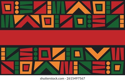Beautiful geometric background. Figures of different shapes. Tribal form. Flowers. Geometric design. Creative textures. Colorful art. Modern graphic poster. Retro color. Vector illustration