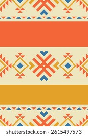 Beautiful geometric background. Figures of different shapes. Tribal form. Flowers. Geometric design. Creative textures. Colorful art. Modern graphic poster. Retro color. Vector illustration