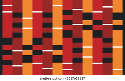 Beautiful geometric background. Figures of different shapes. Tribal form. Flowers. Geometric design. Creative textures. Colorful art. Modern graphic poster. Retro color. Vector illustration